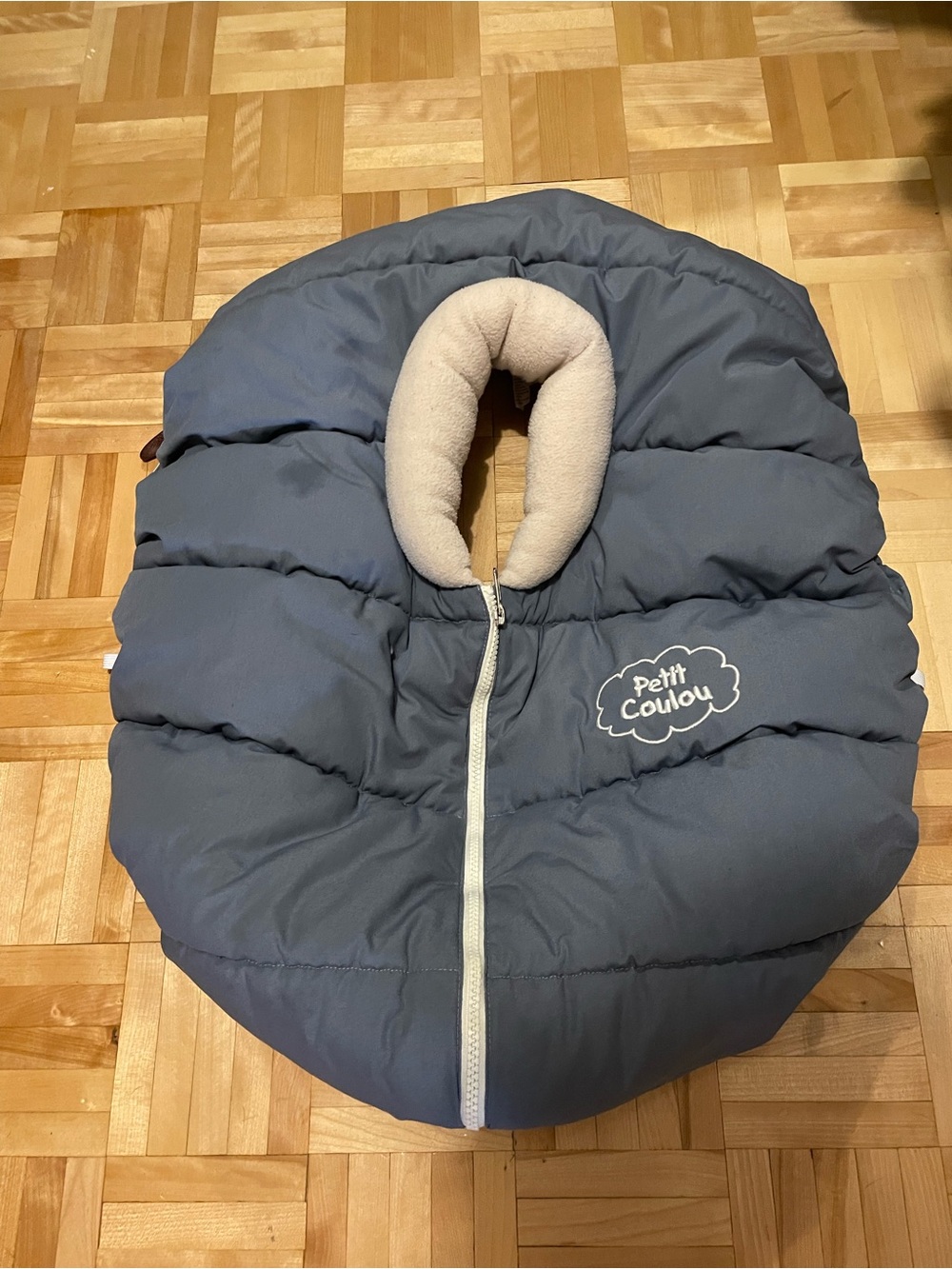 Baby carseat cover - Slate Blue